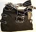 GUESS HANDBAGS, Guess Signs Atomic Logo Satchel w/ Studs (Black)