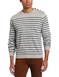 LINCS DC & Co Mens Long Sleeve Sailer Side Button Crew Neck Sweater 51cLEiN5AML. SL160 LINCS DC & Co Mens Long Sleeve Sailer Side Button Crew Neck Sweater