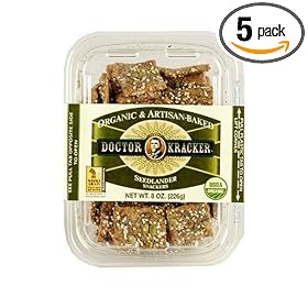 Doctor Kracker Snackers, Seedlander, 8-Ounce Packages (Pack of 5)