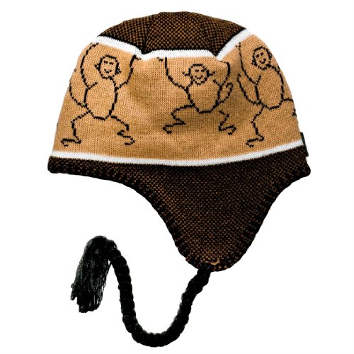 Screamer Youth Jungle Jim Earflap Beanie in Brown
