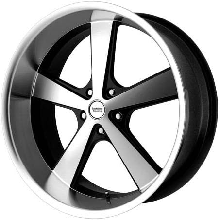 American Racing Vintage KM701 22x9 Black Wheel / Rim 5x5 with a 15mm Offset and a 78.30 Hub Bore. Partnumber VN70122950315