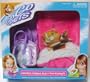Zhu Zhu Pets Hamster Carrier, Bed, & Two Blankets - Pink & Purple