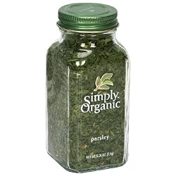 Simply Organic Parsley Flakes Cut & Sifted Certified Organic, 0.26 Ounce Containers (Pack of 6)