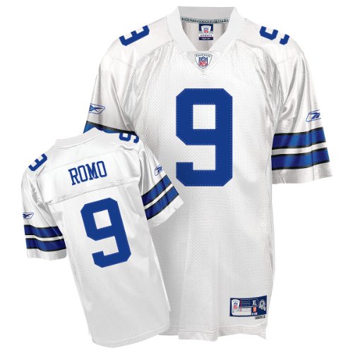 Reebok Dallas Cowboys Tony Romo Premier White Jersey Large