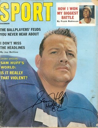 Sam Huff Autographed/Hand Signed Sport Magazine