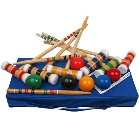Click here to buy Trademark Global Complete Croquet Set with Carrying Case.