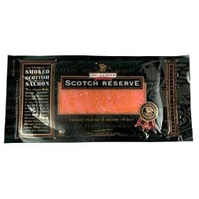 St. James Scottish Reserve Sliced Skinless Smoked Salmon, 1 pound Package