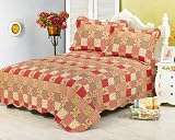 Vintage Patchwork Reversable Quilt Set King