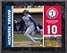 Michael Young Texas Rangers 8x10 Color Plaque