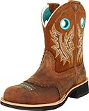 Ariat Women's Fatbaby Cowgirl Western Boot, Powder/Brown/Tan, 9 B US