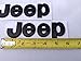 2PCS× Flat Matte Black JEEP Emblem Logo Stickers Cherokee Wrangler Unlimited