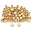 50 Gold Filled Round Seamless Ball Beads Jewelry 3mm
