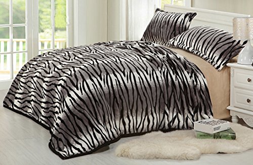 Thickened Flannel Blanket Winter Super Soft Velvet New Year Sheet in the Snow in the Cold 59" X 86" (Irregular Abstract Stripes)