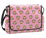 Paul Frank Diaper Bag PVC Messenger Flap Style, Pink
