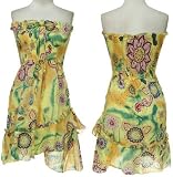 RAVIYA Shirred Cotton Dress