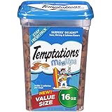 TEMPTATIONS MixUps Treats for Cats SURFER'S DELIGHT Flavor 16 Ounces