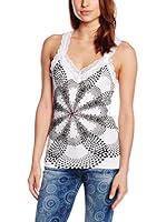 Desigual Top (Blanco / Negro)