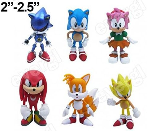 Set of 6 SEGA Sonic the Hedgehog Figures