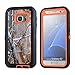 For Galaxy S7 Case, JOBSS [CAMO SERIES] [Heavy Duty] Hybrid Impact Defender Full Body Shockproof Hard Case Cover Built-in Screen Protector For Samsung Galaxy S7 S VII G930 GS7 All Carriers [Orange]