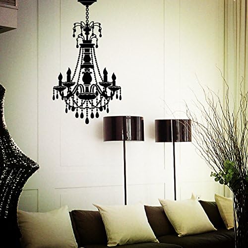 Black Candle Adroplight Pendant Lamp Celling Lamp Wall Decal for Living Room Bedroom Church Room