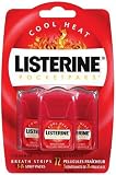 Listerine PocketPaks Breath Strips, Cinnamon, 3 24-Count