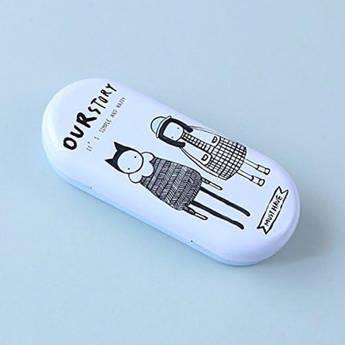 Creative Mermaid/unicorn/Skull/princess Eyeglasses Case cartoon Glasses Case Hard Storage Protection Box (D)