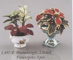 Reutter Porcelain Miniature Flower Arrangement Settings