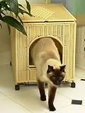 Essential Pet 14501 Litter Box Cover - Jumbo - Natural