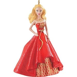 Holiday Barbie Caucasian 2nd in Series 2014 Carlton Heirloom Ornament