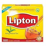 Lipton Tea Bags, Regular, 1.25 oz Packets, 100/BX, Sold as 1 box