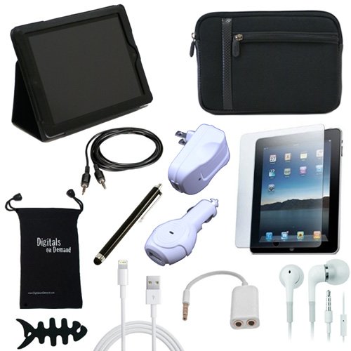 DigitalsOnDemand Â® 12-Item Accessory Bundle for Apple iPad 4 With Retina Display 16GB, 32GB, 64GB Tablet