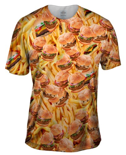 Yizzam- Hamburgers and Fries -Tagless- Mens Shirt