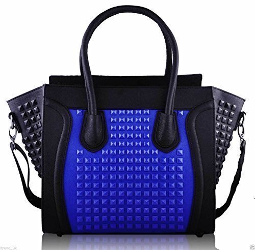 Women's Ladies Designer Leather Style Celebrity Tote Bag Smile Shoulder Handbag
