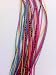 Sexy Sparkles 5 Feathers Mix Yellow, Pink, Aquamarine & Grizzly for Hair Extension
