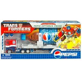 Pepsi Optimus Prime Transformers Action Figure