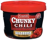 Campbell's Chunky Chili with Beans Roadhouse Beef & Bean Microwavable Chili 15.25 oz (Pack of 8)