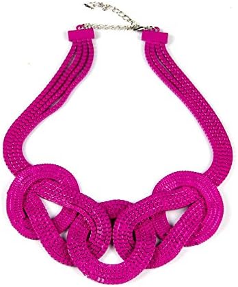 GDSTAR Spray Paint Snake Chain Twisted Welding Short Collar Chokers Necklaces Statement Jewelry Neon Colors Colar