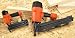 Campbell Hausfeld Pneumatic Framing Nailer and Brad Nailer Red