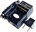 Replacement Battery Charger Kit for NP-80 NP80-DBA NP-82 NP-82DBA Casio Exilim EX-G1 EX-G1BK EX-S5 EX-S5PE EX-Z1 EX-Z280SR EX-Z33 EX-Z33BK EX-Z33VP EX-Z33SR EX-Z33PK EX-Z33BE EX-Z33LP EX-Z550 EX-Z550BK Digital Cameras