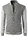 H2H Mens Slim Fit Varsity Baseball Jacket GRAY US S/Asia M (CMOJA083)