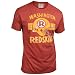 Washington Redskins Men's Retro Vintage T-Shirt (Crimson, Large)