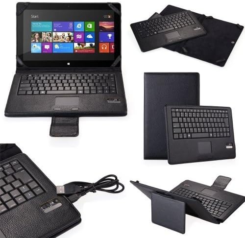 SUPERNIGHT Bluetooth Keyboard Cover Case for Microsoft Surface RT / Surface Pro 10.6 inch Windows 8 / RT Tablet.Color:Black