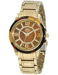 Rhino by Marc Ecko Womens E8M102MV Tigress Crystal And Tortoise Ring Bracelet Watch