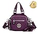 Tiny Chou Mini Solid Color Water Resistant Nylon Handbag Cross Body Shoulder Bag for Women & Girls