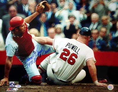 Johnny Bench Autographed/Hand Signed Cincinnati Reds 16x20 Photo with 1970 WS Inscription