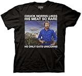Chuck Norris Rare Meat Unicorns Mens T-shirt Tee