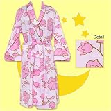 Bedhead Pink Tulips Sateen Cotton Robe