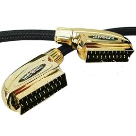 Duronic 1M SCART lead Goldspec 24k Gold plated High Speed Shielded Scart to scart lead - 1 Metre