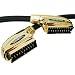 Duronic 1M SCART lead Goldspec 24k Gold plated High Speed Shielded Scart to scart lead - 1 Metre