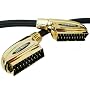 Duronic 1M SCART lead Goldspec 24k Gold plated High Speed Shielded Scart to scart lead - 1 Metre